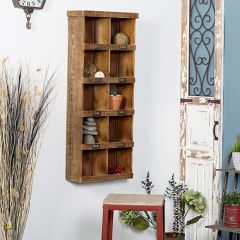 Rustic Label Wall Shelf
