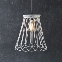 Rustic Lampshade Frame Pendant Light