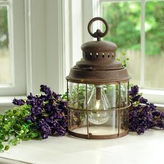 Rustic LED Hanging Lantern