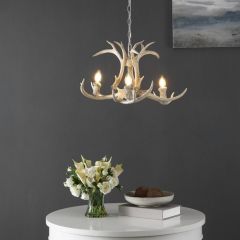 Rustic Lodge Antlers Chandelier