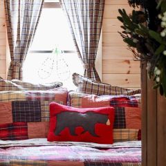 Rustic Lodge Bear Pillow