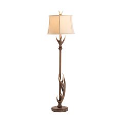Rustic Lodge Floor Lamp With Antlers