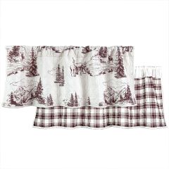 Rustic Lodge Quilted Window Valance