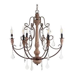 Rustic Manor 6 Arm Chandelier