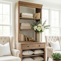 Rustic Marketplace Wall Unit