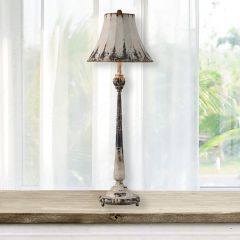 Rustic Metal Buffet Lamp