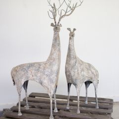 Rustic Metal Deer Set of 2