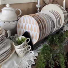 Rustic Metal Dish Rack