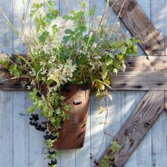 Rustic Metal Door Bucket