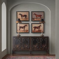 Rustic Modern Molding 4 Door Console