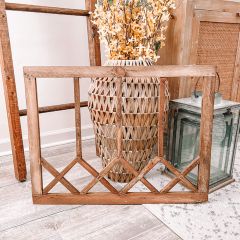 Rustic Natural Finish Window Wall Decor