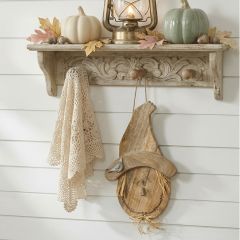 Rustic Natural Wood Hanging Scarecrow