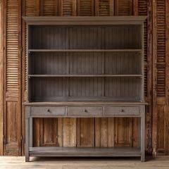 Rustic Old Pine Display Hutch