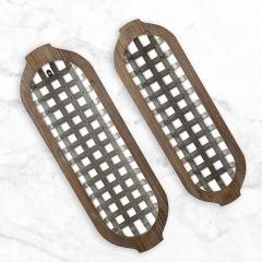 Rustic Oval Nesting Baskets Set of 2