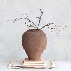 Rustic Paper Mache Vase