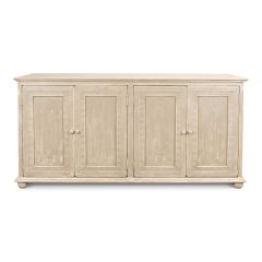Rustic Pie Crust Edge 4 Door Sideboard