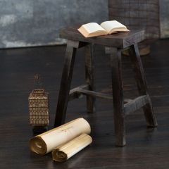 Rustic Pine Wooden Stool