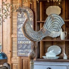 Rustic Primitive American Rooster Tabletop Decor