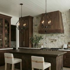 Rustic Quatrefoil Pendant Chandelier