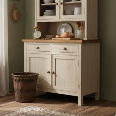 Rustic Rattan Wastepaper Basket 11 Inch