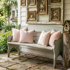 Rustic Reclaimed Pine Wood Bench