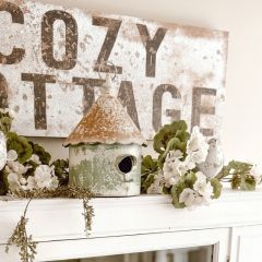 Rustic Roost Round Metal Birdhouse