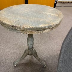 Rustic Round Farmhouse Accent Table