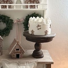 Rustic Round Pedestal Cake Riser