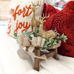 Rustic Round Tabletop Riser