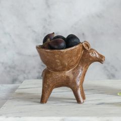 Rustic Stoneware Donkey Bowl