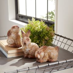 Rustic Terra Cotta Bunny Set of 6