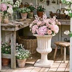 Rustic Terracotta Classic Garden Urn