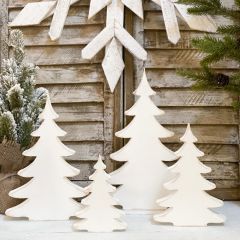 Rustic Tree Tabletop Accent Set of 4