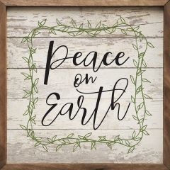 Rustic Vine Peace On Earth Wall Art