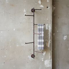 Rustic Wall Mount Clothes Rack