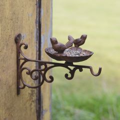 Rustic Wall Mount Rotating Bird Feeder