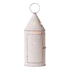 Rustic White Classic Farmhouse Lantern