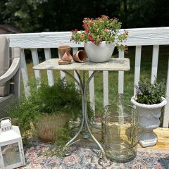 Rustic White Washed Porch Table
