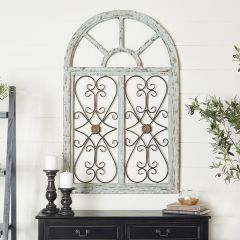 Rustic Window Frame Wall Element