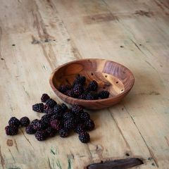 Rustic Wood Berry Colander
