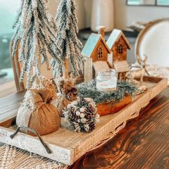 Rustic Wood Farmhouse Tray