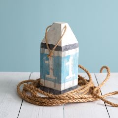 Rustic Wood Number One Buoy