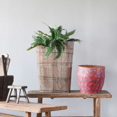 Rustic Wood Village Bucket