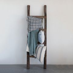 Rustic Wooden Blanket Ladder