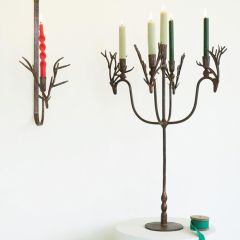 Rustic Woodland Deer Candelabra