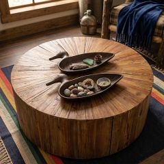 Rustic Woodland Metal Mallard Trays Set of 2