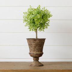 Rusty Iron Urn Planter