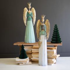 Sacred Metal Angel Set of 2