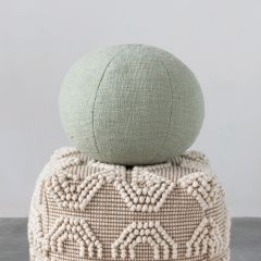Sage Cotton Orb Throw Pillow
