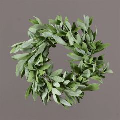 Sage Herb Candle Ring Wreath
